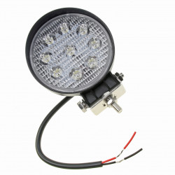 LED WORK LAMP 27W 9X3W ROUND 2250 LM 35 MM