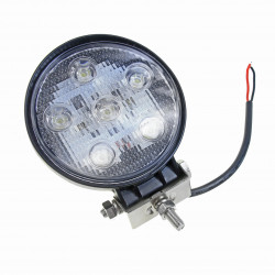 LAMPADA DA LAVORO A LED 18W 6X3W TONDA 9-32V 18W