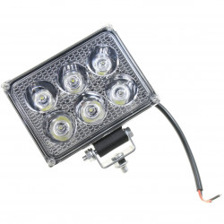 LED WORK LAMP 18W 6X3W RECTANGULAR 1800 LM