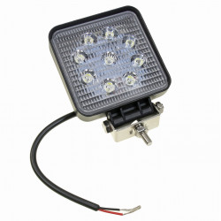 LED WORK LAMP 27W 9X3W SQUARE 2250 LM 35 MM