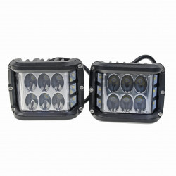 LED WORK LAMP 60W 12X5W SET OF 2 PCS / 2 LIGHT MODES