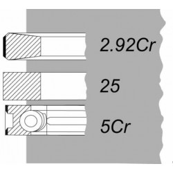 JEU DE SEGMENTS DE PISTON. MTZ D260 THM 3 ANNEAUX